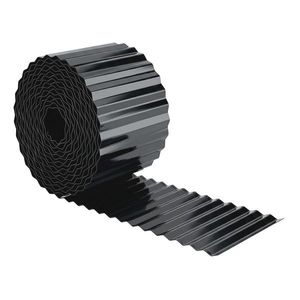 Outsunny Gard metalic pentru grădină 650x20 cm din oțel galvanizat, rezistent, pentru grădină, curte, terasă, gazon, gri închis | Aosom Romania imagine
