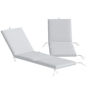 Outsunny Set de 2 perne pentru șezlong cu 5 curele și mâner integrat, pentru plajă balcon grădină, 182x53x6cm, Gri deschis | Aosom Romania imagine