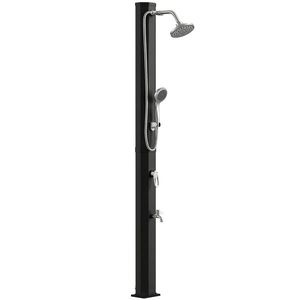 Outsunny Duș solar 35L, protecție anti-îngheț, 2 capete de duș, robinet pentru picioare | Aosom Romania imagine