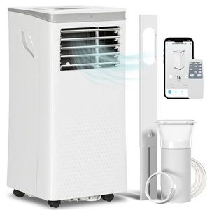 HOMCOM Aer condiționat mobil 10000BTU, aparat portabil 4-în-1 răcire deumidificator ventilator mod noapte, alb | Aosom Romania imagine