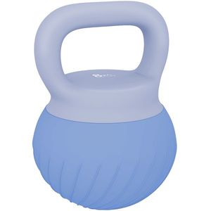SPORTNOW Kettlebell 8 kg, mâner ergonomic antiderapant, kettlebell rotund, antrenament de forță, albastru | Aosom Romania imagine
