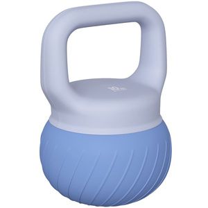 SPORTNOW Kettlebell 10 kg, kettlebell cu mâner ergonomic antiderapant, greutate tip bilă, fitness, antrenament, Albastru | Aosom Romania imagine