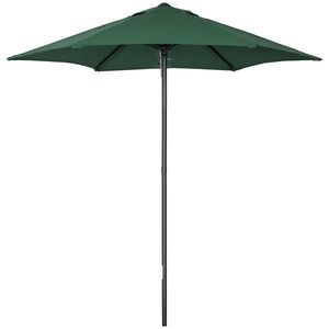 Outsunny Umbrelă de Grădină, Înclinabilă cu Orificiu de Ventilație și 6 Brațe, Ø196x204 cm, Verde | Aosom Romania imagine