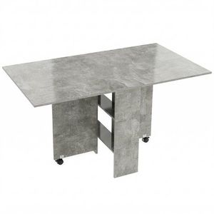 HOMCOM masă de dining, masă pliabilă economisire spațiu, masă economisire spațiu, masă extensibilă masă pliabilă masă economisire spațiu masă cu roți | Aosom Romania imagine