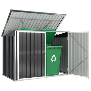 Outsunny coteț pentru tomberoane, spațiu pentru gunoi, ascunzătoare tomberoane, cutie coteț | Aosom Romania imagine