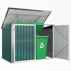 Outsunny căsuță pentru tomberoane, container pentru gunoi, căsuță pentru depozitare | Aosom Romania imagine