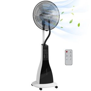 HOMCOM Ventilator Nebulizant cu Cronometru, 3 Moduri, 3 Viteze, Platformă Metalică și Platformă ABS, 44.5x38.5x120 cm, Negru | Aosom Romania imagine