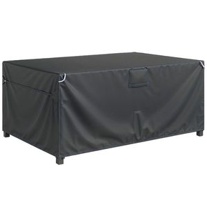 Outsunny Husă protecție mobilier grădină, rezistentă la iarnă, impermeabilă, anti-UV, 420D Oxford, 180x120x74cm, Negru | Aosom Romania imagine
