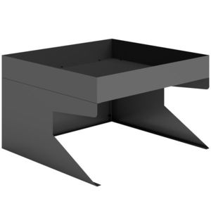 Outsunny Garaj pentru robot de tuns iarba cu ghiveci pentru plante, garaj robust din oțel galvanizat, Negru | Aosom Romania imagine