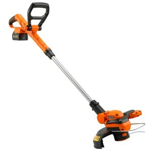 Outsunny Trimmer cu acumulator 21V, motocoasă cu 2x4, 0 Ah baterii, încărcător, lățime de tăiere 25 cm, mâner telescopic reglabil | Aosom Romania imagine
