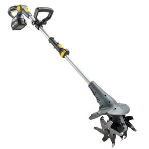 Outsunny Motocultor fără fir, Rotavator electric 18V cu 2 baterii 4000mAh, încărcător, lățime de lucru 20 cm Gri | Aosom Romania imagine