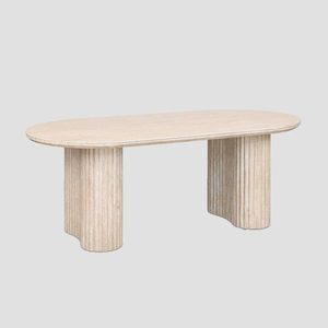 Masuta de cafea Belleza, Homla, 120x60x46 cm, lemn, natur imagine