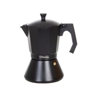 Cafetiera Mia Mokka, Homla, capacitate 9 cesti, aluminiu, negru imagine