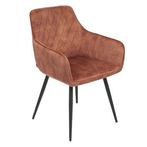 Scaun Satori, Homla, 62x58x79 cm, poliester/metal/MDF, maro deschis imagine