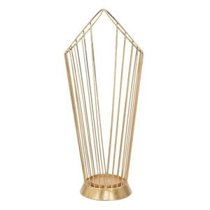 Suport pentru umbrele Rack Glam, Mauro Ferretti, 25.5x18.5x60 cm, fier, auriu imagine