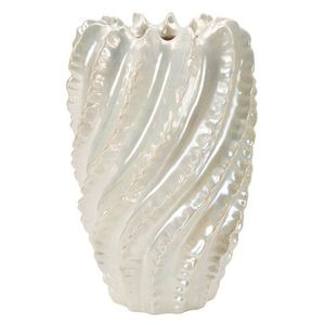 Vaza decorativa Perly High, Mauro Ferretti, 30x48 cm, ceramica, perla imagine