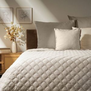 Cuvertura de pat Sprout, Homla, 200x220 cm, poliester, bej imagine