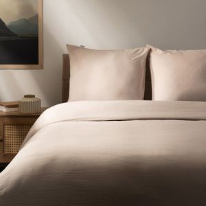 Lenjerie de pat King Size, Maisy, Homla, 3 piese, 200x220 cm, microfibra din poliester, bej imagine