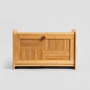 Cutie depozitare paine Tenaro, Homla, 38x25 cm, bambus, natur imagine