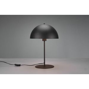 Lampa de masa Nola, TRIO, 30x45 cm, 40W, 1x E27, metal, negru mat imagine