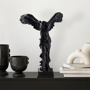 Decoratiune, Nike, 28x40x18 cm, Poliester, Negru imagine