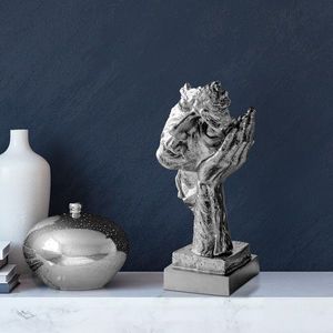 Decoratiune, Yak-030-B, Poliester, Argintiu imagine