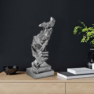 Decoratiune, Yak-031-B, Poliester, Argintiu imagine