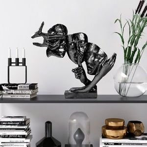 Decoratiune, Yak-034-C, Poliester, Negru imagine