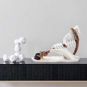 Decoratiune, Unity Of Strength Sculpture, 35x10x25 cm, Poliester, Multicolor imagine