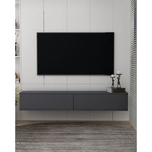 Comoda TV, Hanah Home, Aris, 120x25.8x29.6 cm, PAL , Antracit imagine