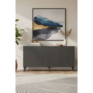 Consola, Hanah Home, Zeynep 150, 150x75x32 cm, PAL , Antracit imagine