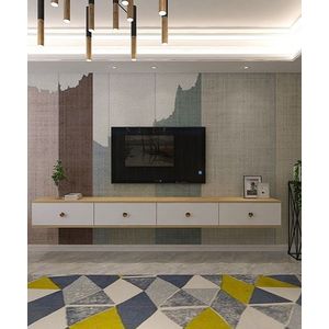 Comoda TV, Hanah Home, Zuzu Double, PAL , Stejar Safir / Alb imagine