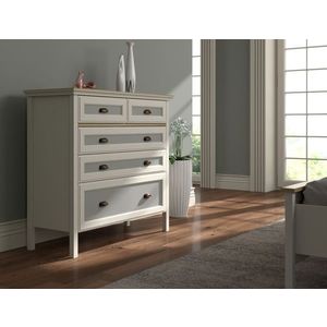 Dulap, Hanah Home, FRN-21013, 110.4x103.31x44.2 cm, PAL, Crem / Stejar / Gri imagine