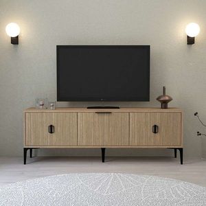 Comoda TV, Hanah Home, 3503 Neva, 150x49.5x35 cm, PAL, Maro imagine