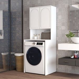 Dulap masina de spalat, Hanah Home, Lyon 60, 70x183x60 cm, PAL, Alb imagine