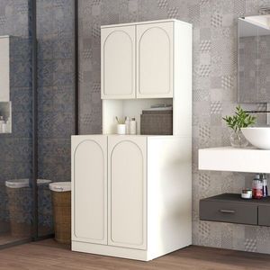 Dulap masina de spalat, Hanah Home, Lyon 73, PAL, Crem imagine