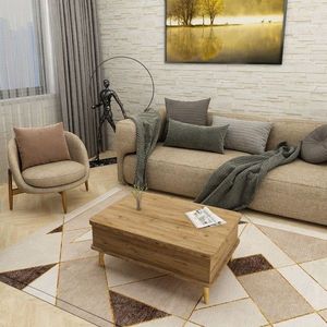 Masuta de cafea, Hanah Home, Dy Ada, 90x38x60 cm, PAL, Pin imagine