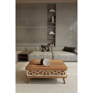 Masuta de cafea, Hanah Home, Ottowa Ada, 90x38x60 cm, PAL, Maro imagine