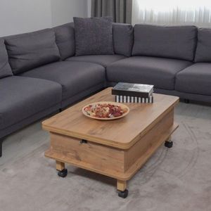 Masuta de cafea, Hanah Home, Dy Adt, 90x40x60 cm, PAL, Pin imagine