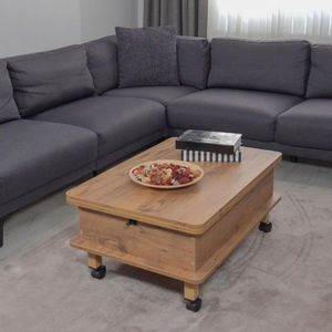 Masuta de cafea, Hanah Home, Helsinki, 90x40x60 cm, PAL, Pin imagine