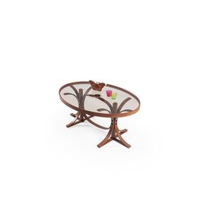 Masuta de cafea, Hanah Home, Buket, 112x47x78 cm, 100% SOLID BEECH WOOD, Maro imagine