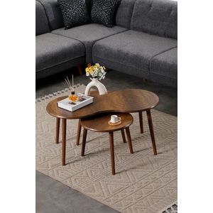 Set masute de cafea, Hanah Home, Marlo, MDF , Maro imagine