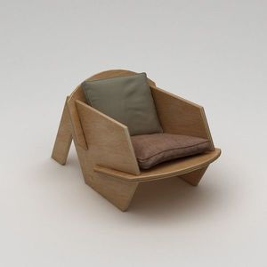 Fotoliu, Hanah Home, Bird, 70x56x54 cm, 100% BIRCH PLYWOOD, Lemn natural imagine