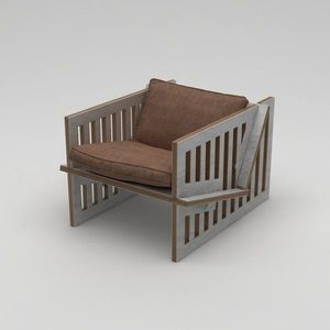 Fotoliu, Hanah Home, Roma, 74x57x92 cm, 100% BIRCH PLYWOOD, Lemn natural imagine