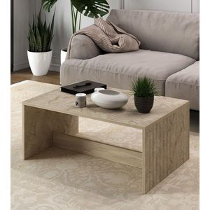 Masuta de cafea, Hanah Home, Lenna, 90x41.4x60 cm, PAL, Travertin imagine