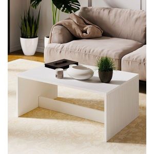 Masuta de cafea, Hanah Home, Lenna, 90x41.4x60 cm, PAL, Alb imagine