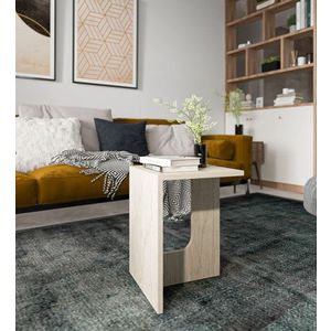 Masuta, Hanah Home, Terni, 35x47x35 cm, PAL, Travertin imagine