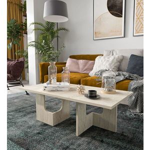 Masuta de cafea, Hanah Home, Terni, 104x37x51.7 cm, PAL, Travertin imagine