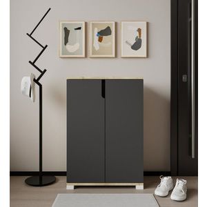 Pantofar, Hanah Home, Venedik, 60x97x34 cm, PAL, Stejar safir / Antracit imagine