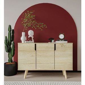 Consola, Hanah Home, Verona 120, 120x80x30 cm, PAL, Maro imagine